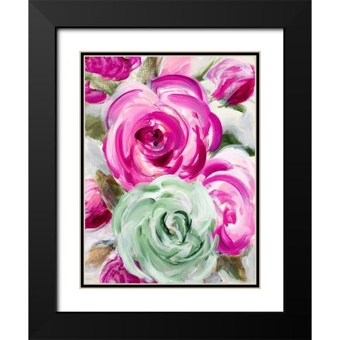 Late Summer Garden Black Modern Wood Framed Art Print with Double Matting by Loreth, Lanie