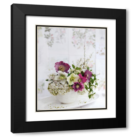 Soft And Elegant Black Modern Wood Framed Art Print with Double Matting by Gardner, Sarah