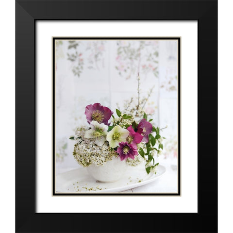 Soft And Elegant Black Modern Wood Framed Art Print with Double Matting by Gardner, Sarah