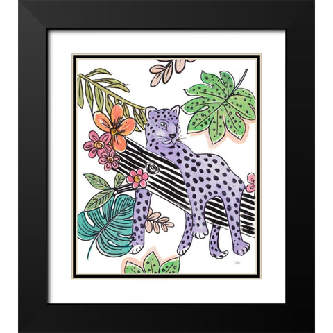 Jungle Aesthetic Black Modern Wood Framed Art Print with Double Matting by Pinto, Patricia