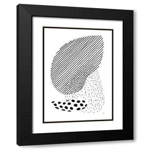 Jungle Zone Black Modern Wood Framed Art Print with Double Matting by Pinto, Patricia