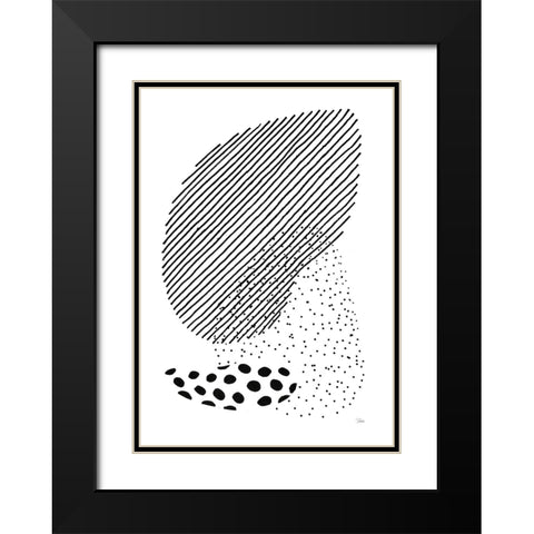 Jungle Zone Black Modern Wood Framed Art Print with Double Matting by Pinto, Patricia
