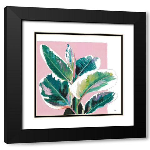 New Tropics I Black Modern Wood Framed Art Print with Double Matting by Pinto, Patricia