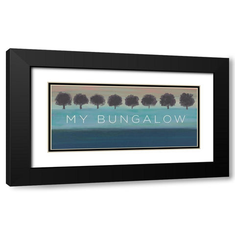 My Bungalow Black Modern Wood Framed Art Print with Double Matting by Meneely, Dan