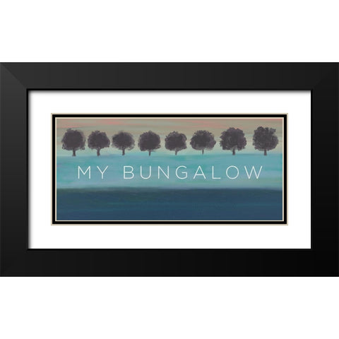 My Bungalow Black Modern Wood Framed Art Print with Double Matting by Meneely, Dan