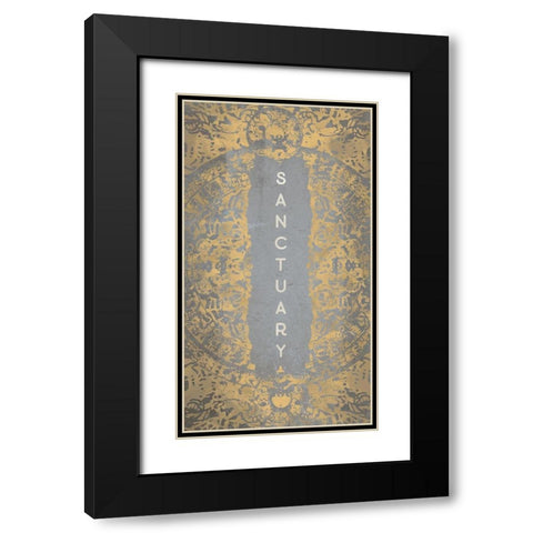 Sanctuary Black Modern Wood Framed Art Print with Double Matting by Meneely, Dan