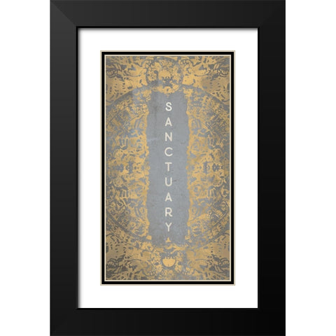 Sanctuary Black Modern Wood Framed Art Print with Double Matting by Meneely, Dan
