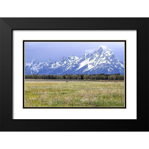 Foothills Black Modern Wood Framed Art Print with Double Matting by Mansfield, Kathy