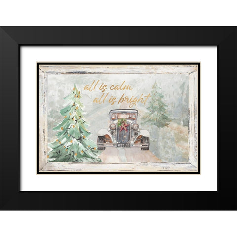 All Is Calm Black Modern Wood Framed Art Print with Double Matting by Pinto, Patricia
