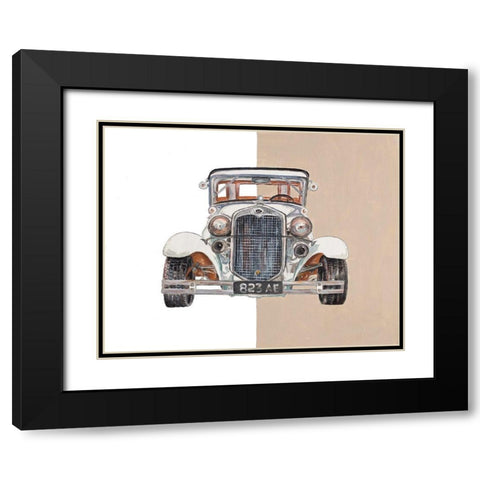 Old Time Road Black Modern Wood Framed Art Print with Double Matting by Pinto, Patricia