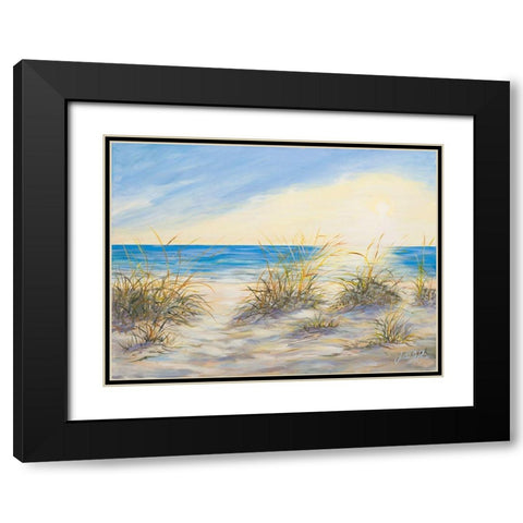 Coastal Sunrise Black Modern Wood Framed Art Print with Double Matting by DeRice, Julie