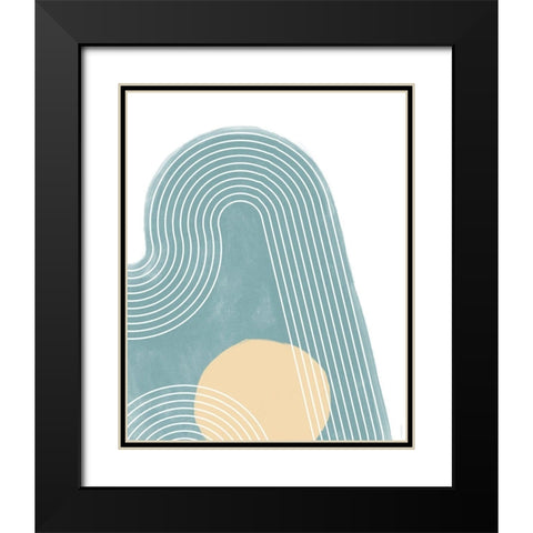 Mod I Black Modern Wood Framed Art Print with Double Matting by Meneely, Dan