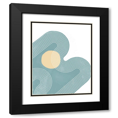 Mod II Black Modern Wood Framed Art Print with Double Matting by Meneely, Dan