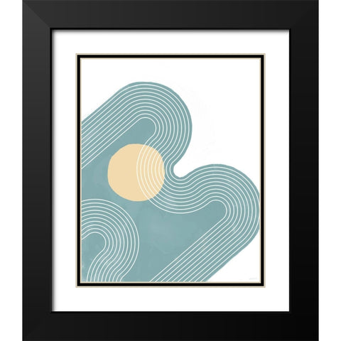 Mod II Black Modern Wood Framed Art Print with Double Matting by Meneely, Dan