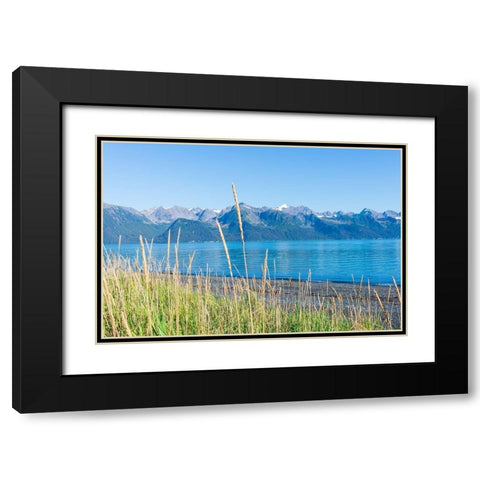 Alaskan Shorelines Black Modern Wood Framed Art Print with Double Matting by Wilson, Kali