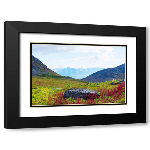 The Valley Black Modern Wood Framed Art Print with Double Matting by Wilson, Kali