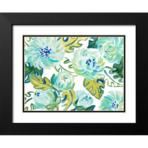 Captivating Tropical Blooms II Black Modern Wood Framed Art Print with Double Matting by Loreth, Lanie