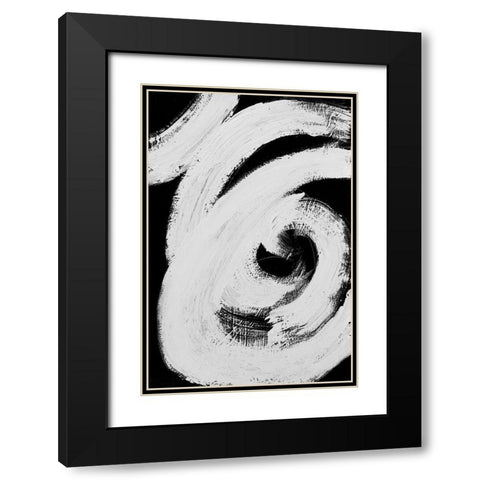 Loosely Intertwined I Black Modern Wood Framed Art Print with Double Matting by Pattinian, Merri