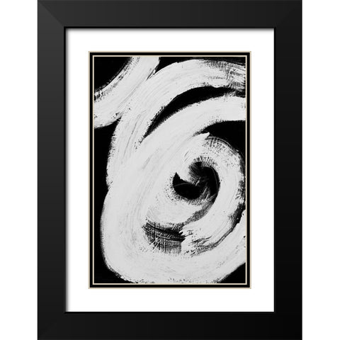 Loosely Intertwined I Black Modern Wood Framed Art Print with Double Matting by Pattinian, Merri