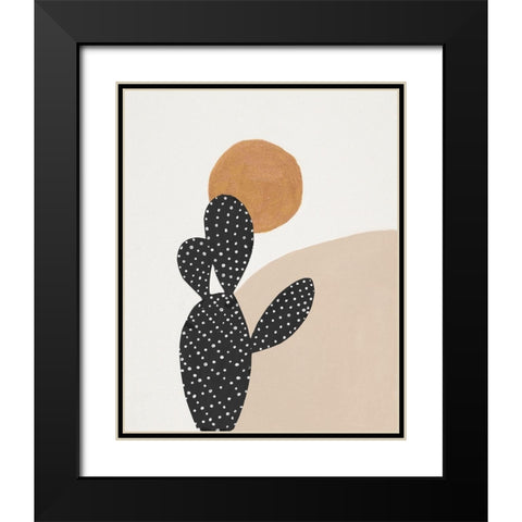 Desert I Black Modern Wood Framed Art Print with Double Matting by Pinto, Patricia