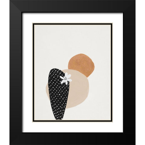 Desert II Black Modern Wood Framed Art Print with Double Matting by Pinto, Patricia