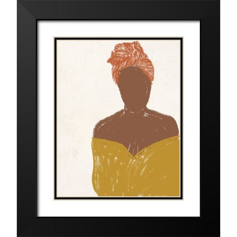 Ethnic Beauty II Black Modern Wood Framed Art Print with Double Matting by Navas, Emily