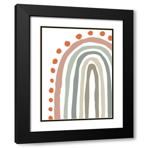 Rainbow II Black Modern Wood Framed Art Print with Double Matting by Medley, Elizabeth