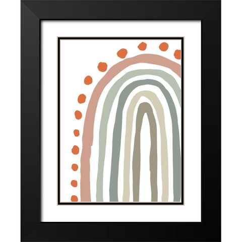 Rainbow II Black Modern Wood Framed Art Print with Double Matting by Medley, Elizabeth