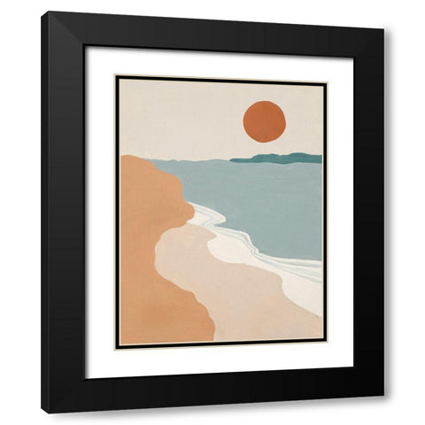 Mid Century Landscape I Black Modern Wood Framed Art Print with Double Matting by Pinto, Patricia