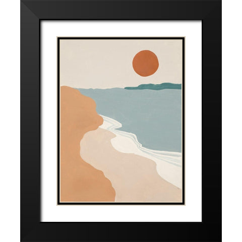 Mid Century Landscape I Black Modern Wood Framed Art Print with Double Matting by Pinto, Patricia