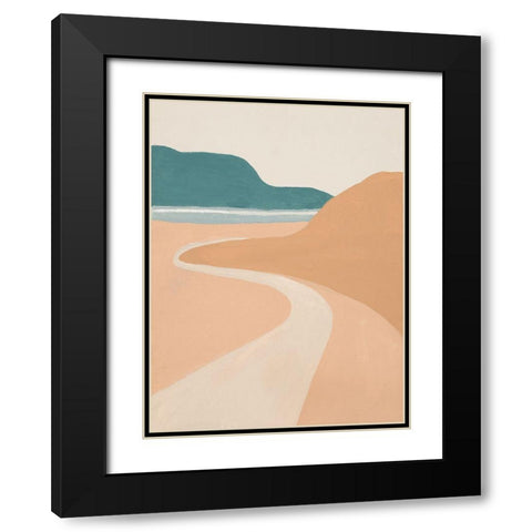 Mid Century Landscape II Black Modern Wood Framed Art Print with Double Matting by Pinto, Patricia