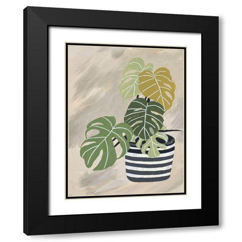 Potted Back To Nature I Black Modern Wood Framed Art Print with Double Matting by Pinto, Patricia