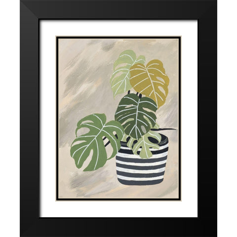 Potted Back To Nature I Black Modern Wood Framed Art Print with Double Matting by Pinto, Patricia