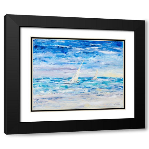Follow The Trade Winds Black Modern Wood Framed Art Print with Double Matting by DeRice, Julie