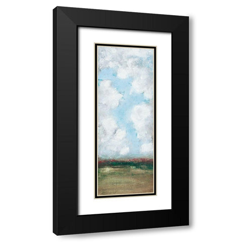 Spring Panel I Black Modern Wood Framed Art Print with Double Matting by Pattinian, Merri