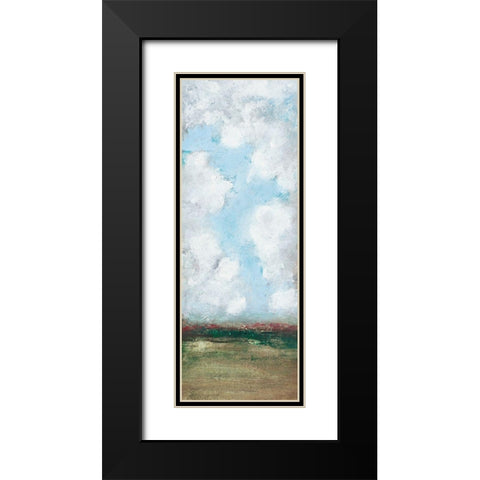 Spring Panel I Black Modern Wood Framed Art Print with Double Matting by Pattinian, Merri
