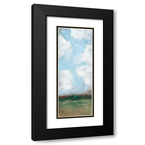 Spring Panel II Black Modern Wood Framed Art Print with Double Matting by Pattinian, Merri