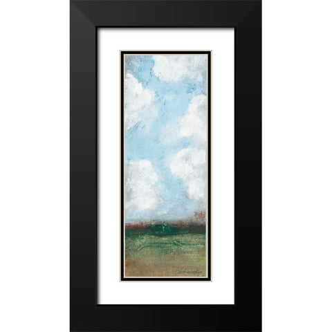 Spring Panel II Black Modern Wood Framed Art Print with Double Matting by Pattinian, Merri
