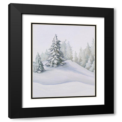 Aspen Forest I Black Modern Wood Framed Art Print with Double Matting by Diannart
