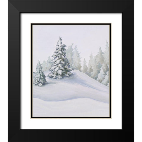 Aspen Forest I Black Modern Wood Framed Art Print with Double Matting by Diannart