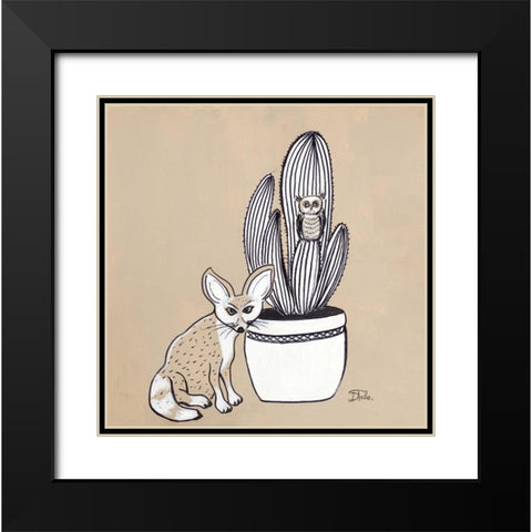 New Mexico Garden II Black Modern Wood Framed Art Print with Double Matting by Pinto, Patricia