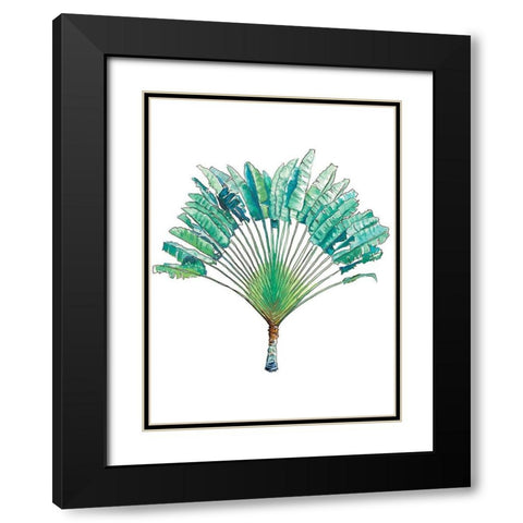 Travelers Palm Black Modern Wood Framed Art Print with Double Matting by Pinto, Patricia
