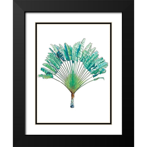 Travelers Palm Black Modern Wood Framed Art Print with Double Matting by Pinto, Patricia