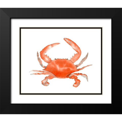 Crab Black Modern Wood Framed Art Print with Double Matting by Price, Lucille