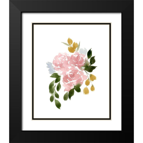 Amelias Garden I Black Modern Wood Framed Art Print with Double Matting by Price, Lucille