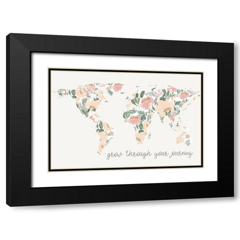 Grow Through Journey Black Modern Wood Framed Art Print with Double Matting by Price, Lucille