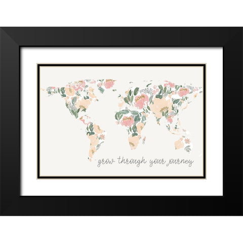 Grow Through Journey Black Modern Wood Framed Art Print with Double Matting by Price, Lucille