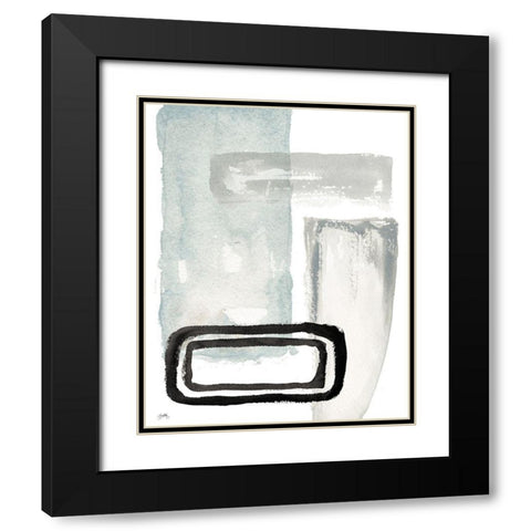 Another Place I Black Modern Wood Framed Art Print with Double Matting by Medley, Elizabeth