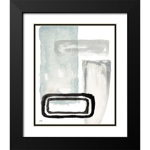 Another Place I Black Modern Wood Framed Art Print with Double Matting by Medley, Elizabeth