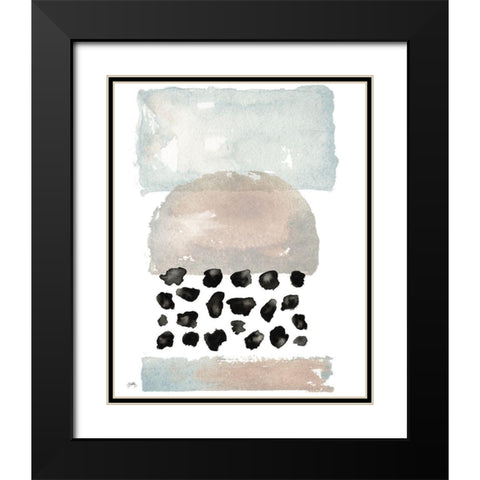 Another Place II Black Modern Wood Framed Art Print with Double Matting by Medley, Elizabeth